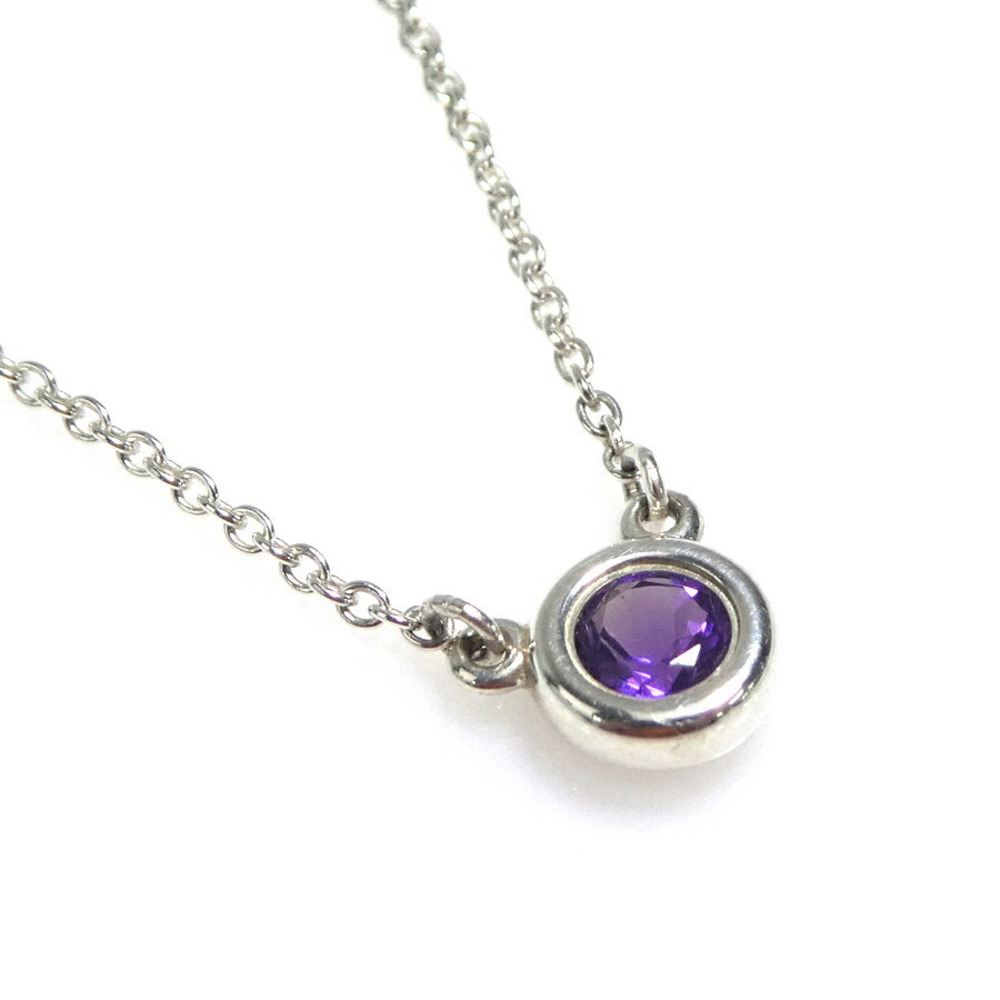 Tiffany Co By the Yard Necklace Sterling Silver Amethyst